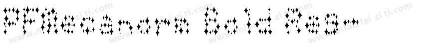 PFMecanorm Bold Reg字体转换